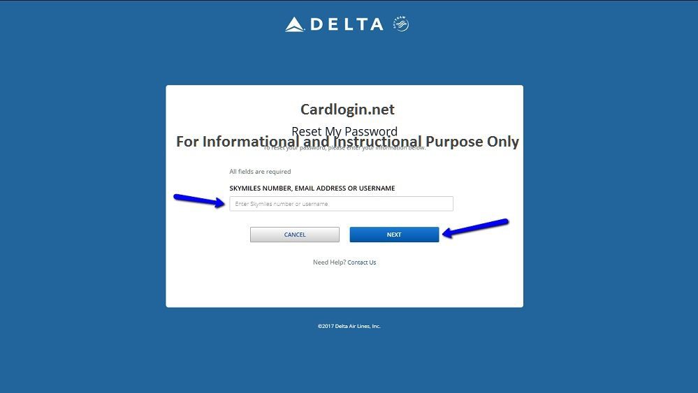 Delta_SkyMiles_Credit_Card_Password_Reset_Menu
