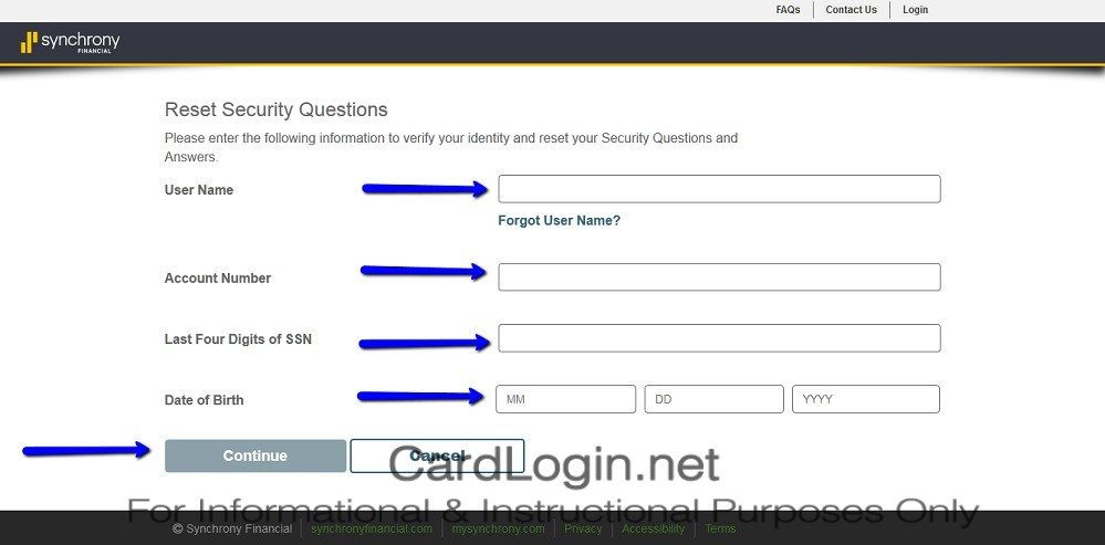 American_Signature_Furniture_Credit_Card_Reset_Security_Question