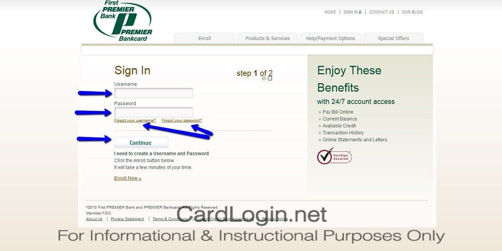 First_Premier_Credit_Card_Login