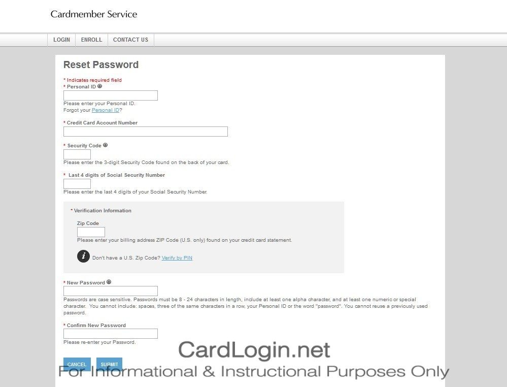Forgot Your Comerica Visa® Bonus Rewards Card User ID Or Password Step 2
