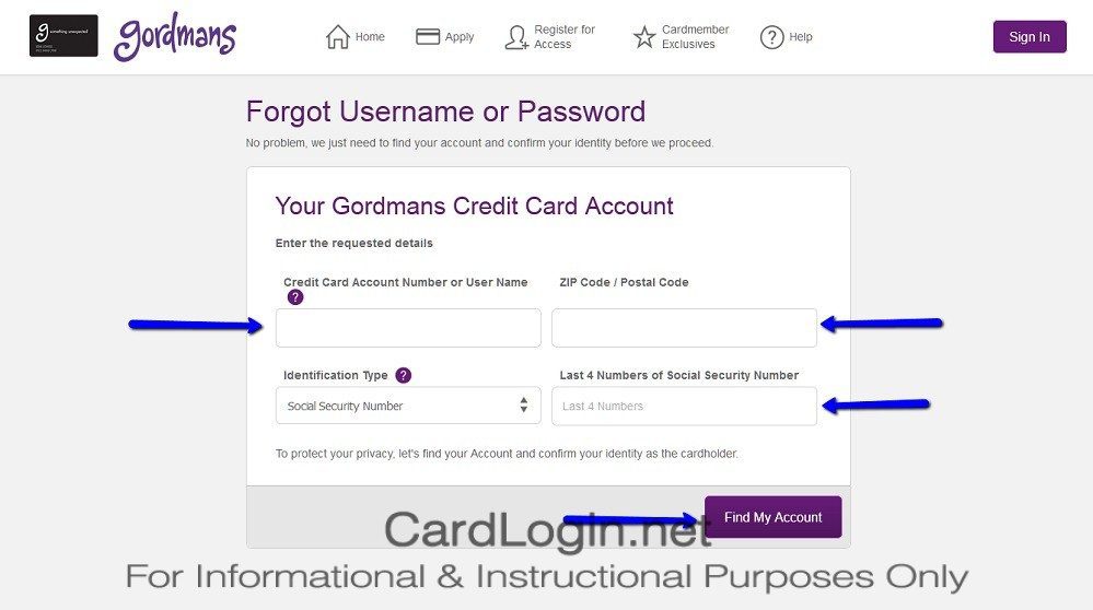 Forgot_Your_Gordmans_Credit_Card_User_ID_Or_Password