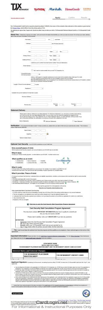 How To Apply For TJX Rewards® Credit Card
