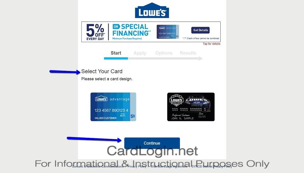 How_To_Apply_For_Lowe’s_Advantage_Credit_Card_Step_1