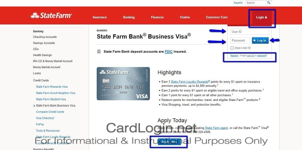 State_Farm_Bank®_Business_Visa®_Credit_Card_Login
